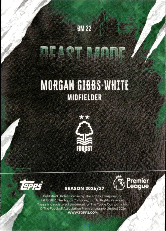 Morgan Gibbs-White card back