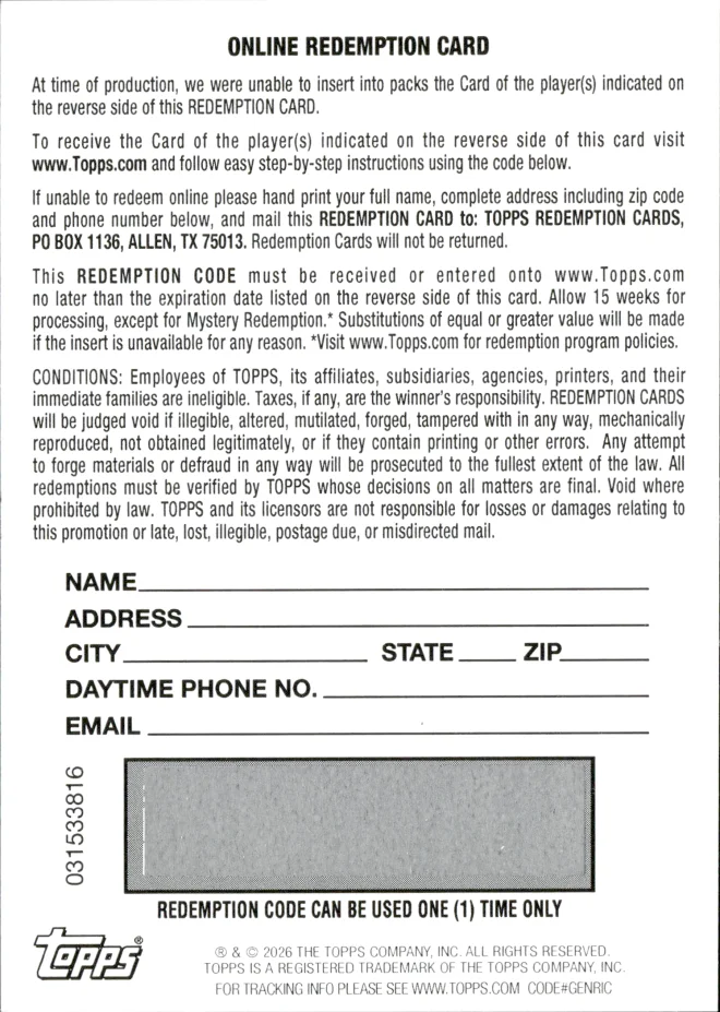 Dylan Harper card back