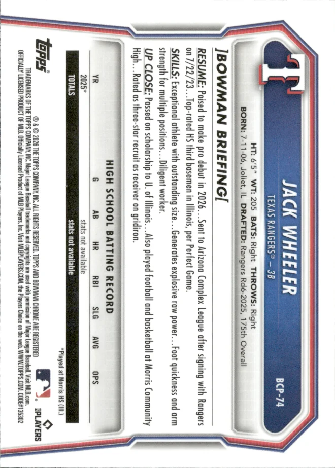 Jack Wheeler card back