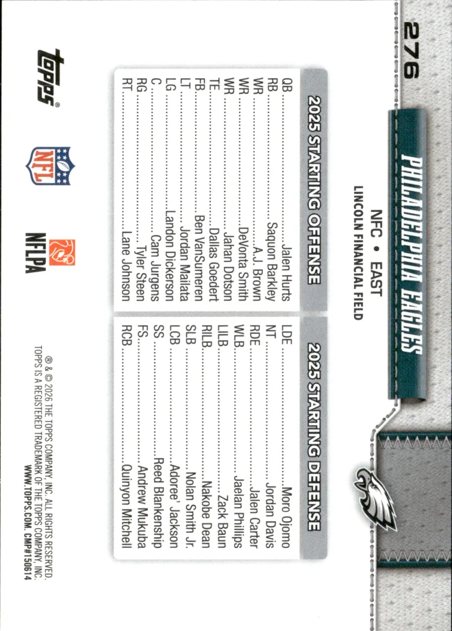 Card 5 card back
