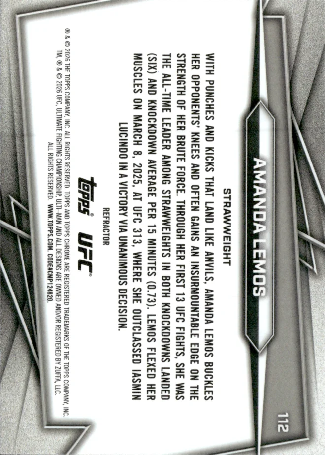 Amanda Lemos card back