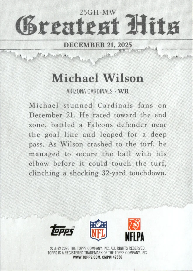 Michael Wilson card back
