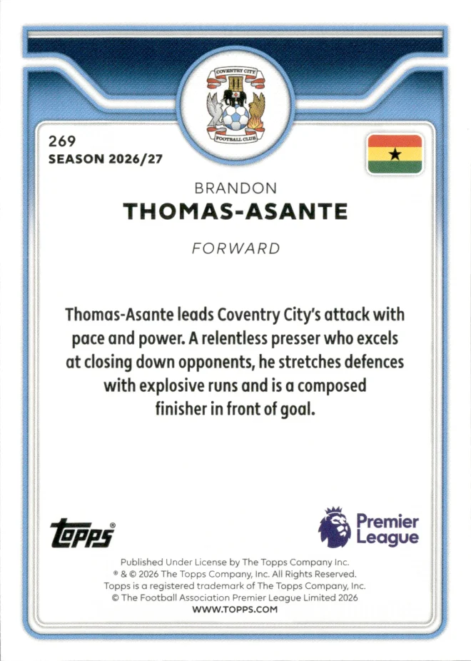 Brandon Thomas-Asante card back