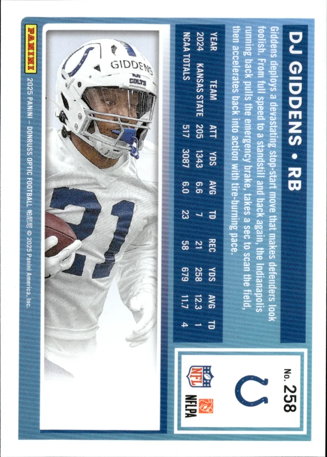 DJ Giddens card back