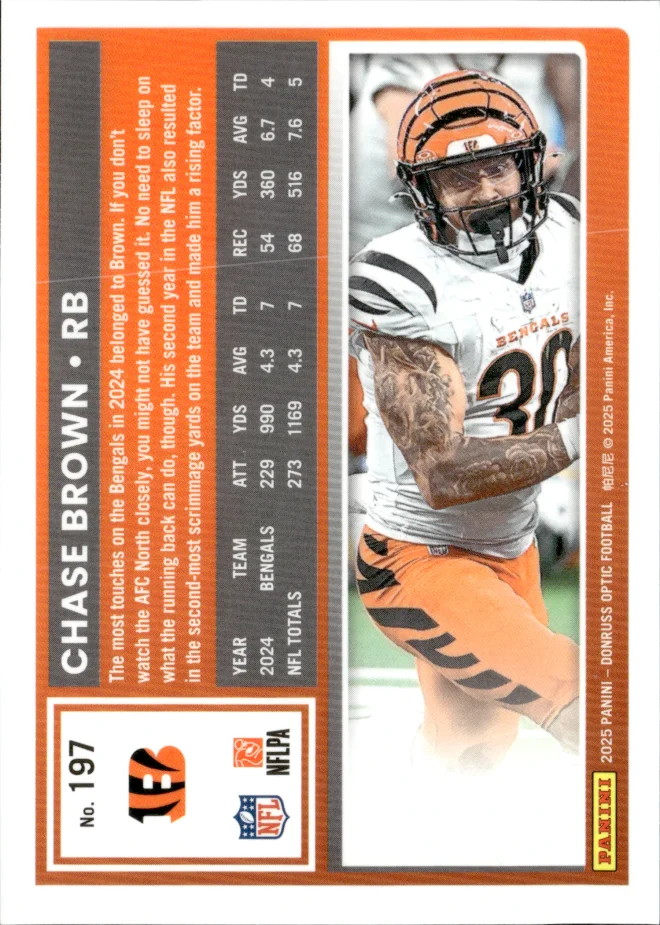 Chase Brown card back