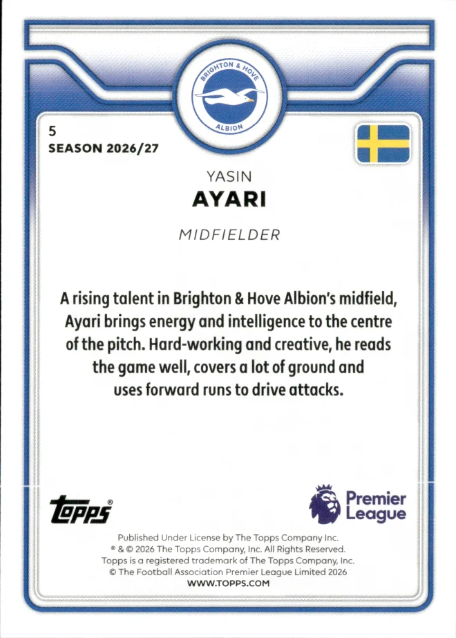 Yasin Ayari card back