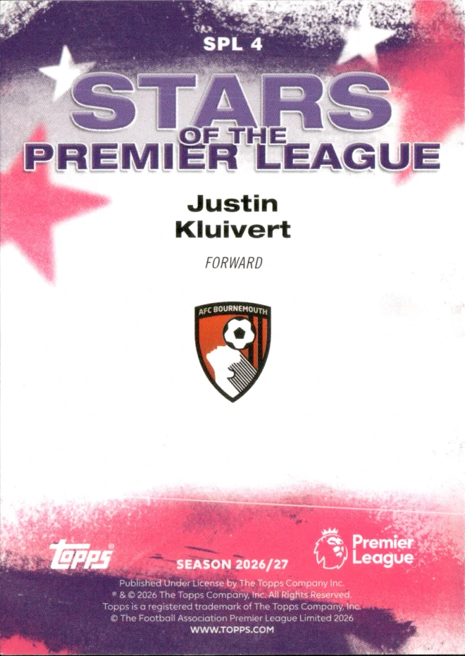 Justin Kluivert card back