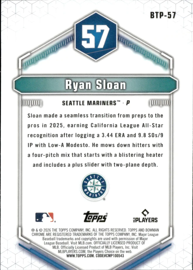 Ryan Sloan card back
