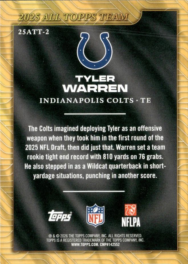 Tyler Warren card back