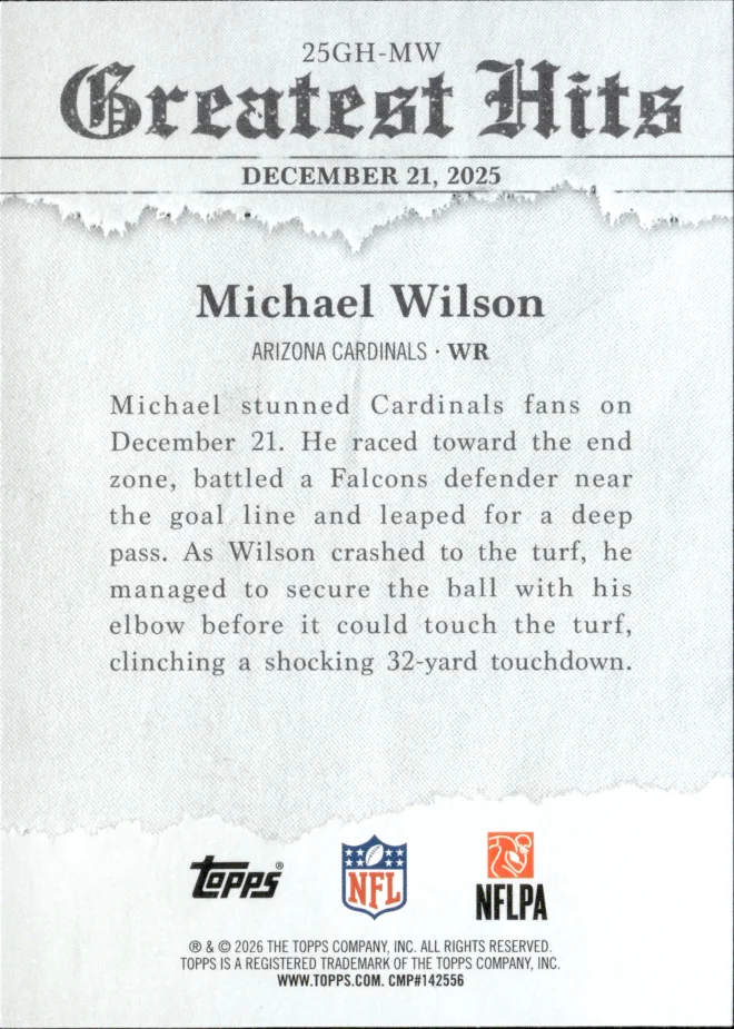 Michael Wilson card back