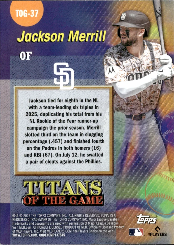 Jackson Merrill card back