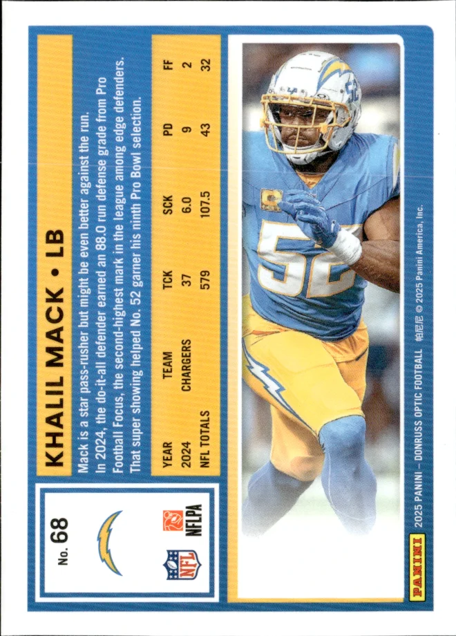 Khalil Mack card back