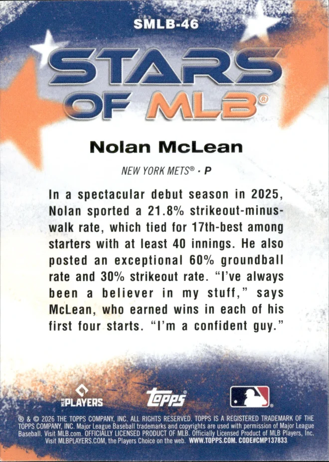 Nolan McLean card back