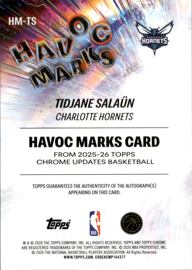 Tidjane Salaün card back