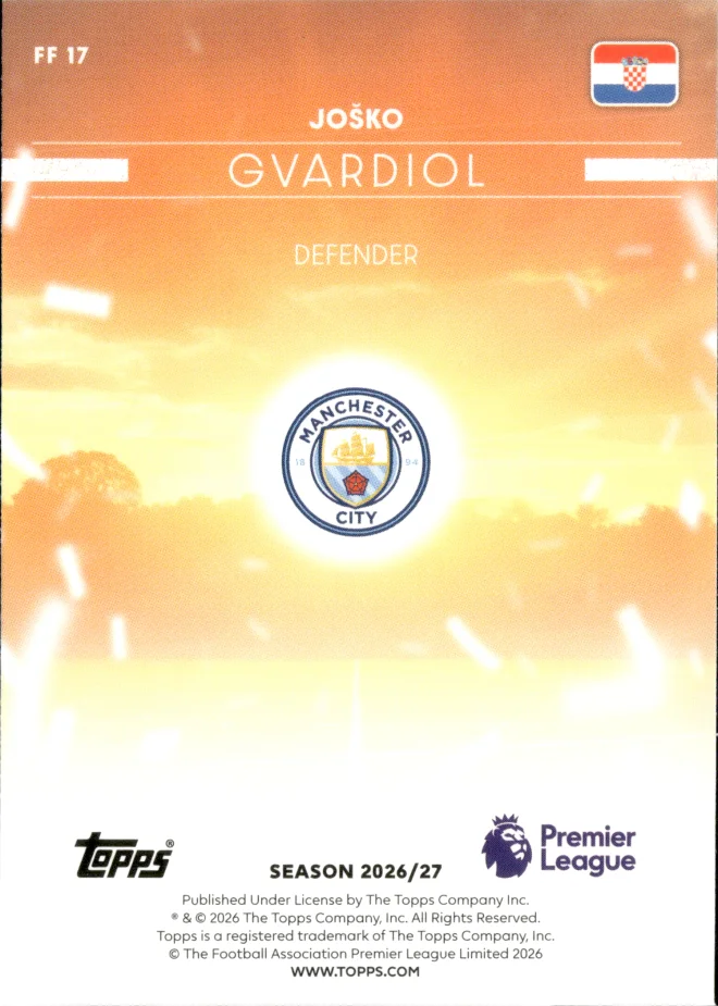 Joško Gvardiol card back