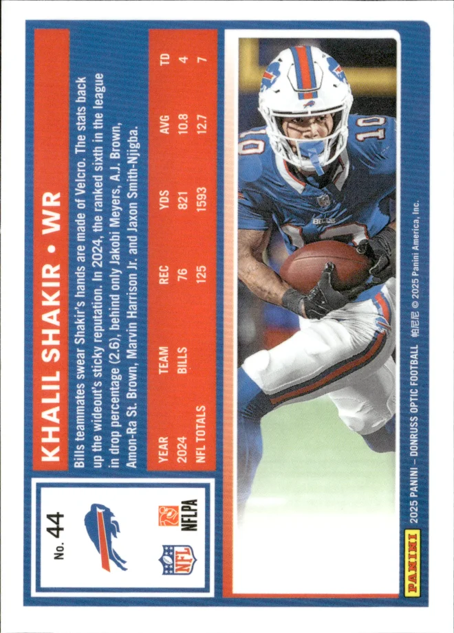 Khalil Shakir card back