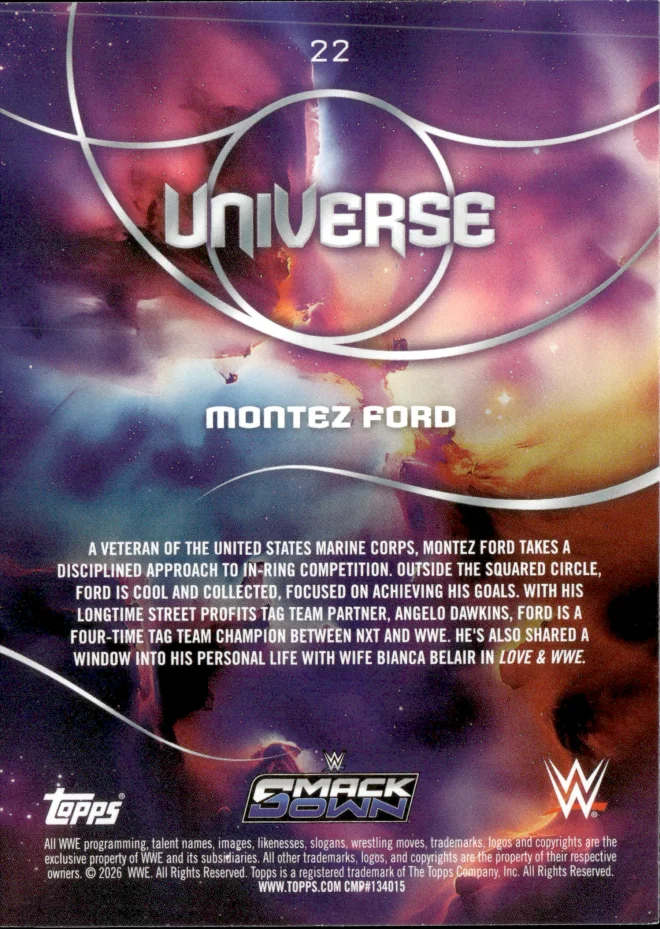 Montez Ford card back