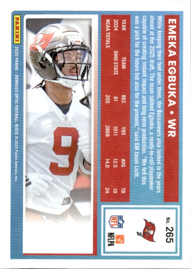 Emeka Egbuka card back