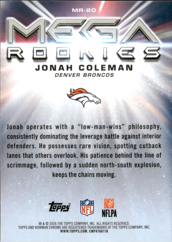 Jonah Coleman card back