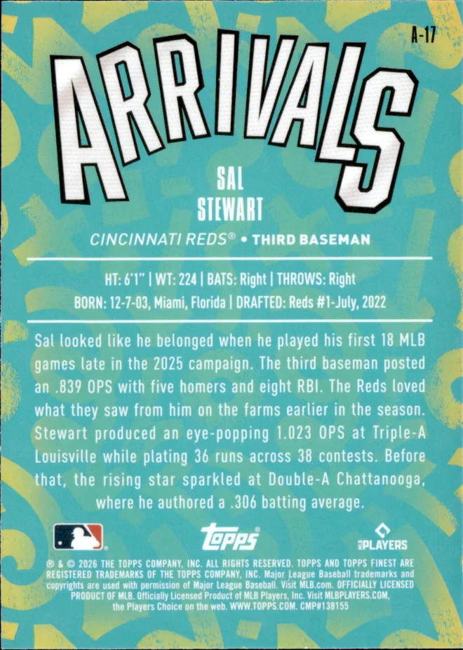 Sal Stewart card back
