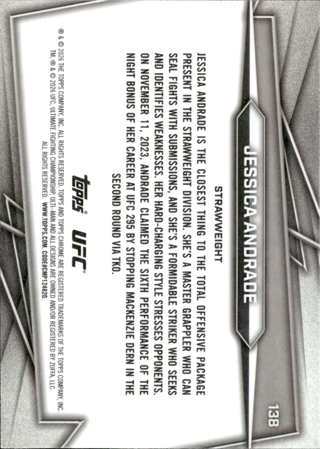 Jessica Andrade card back