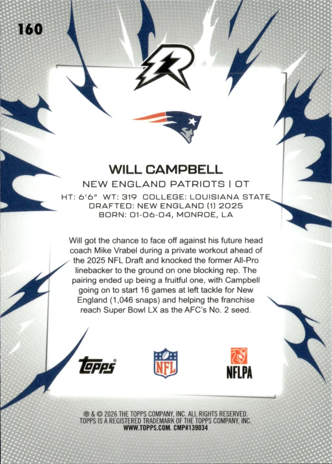 Will Campbell card back