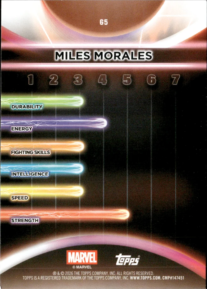Miles Morales card back