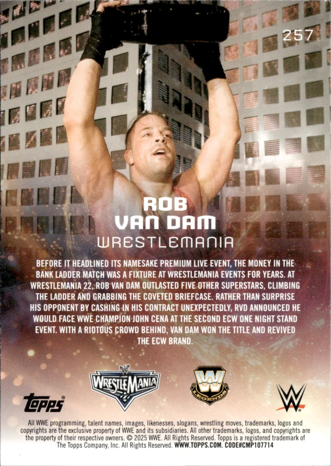 Rob Van Dam card back