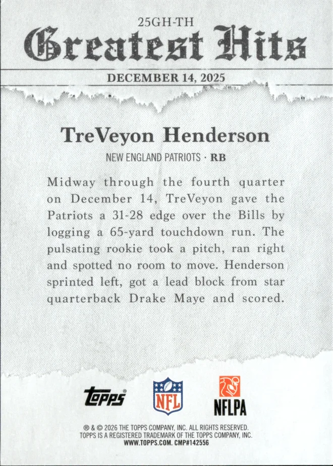 TreVeyon Henderson card back
