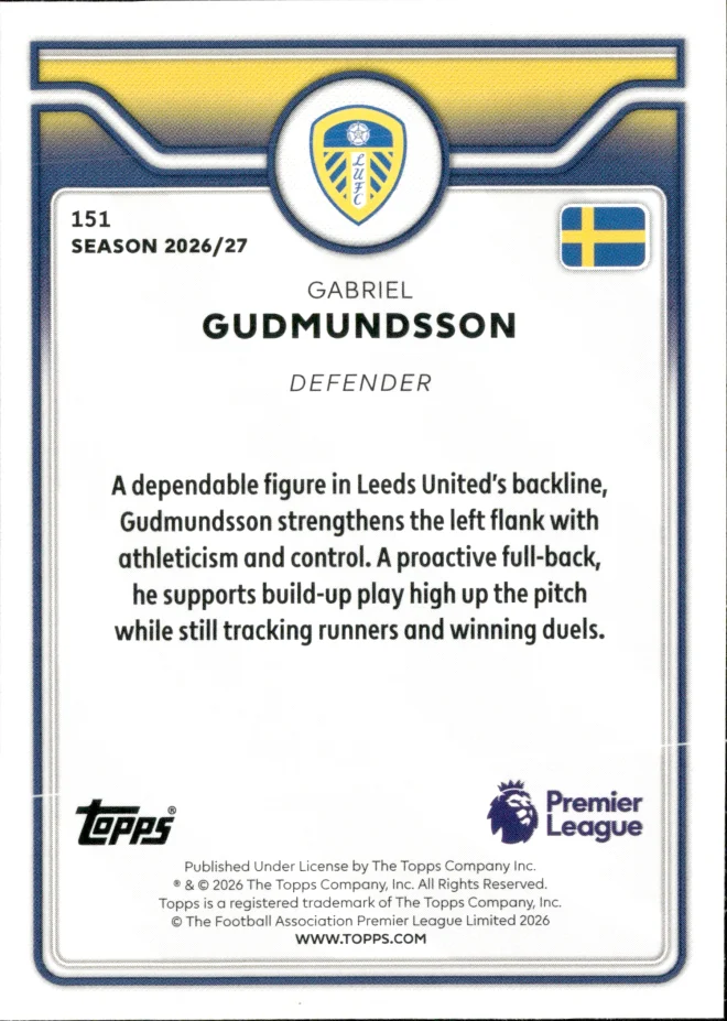 Gabriel Gudmundsson card back