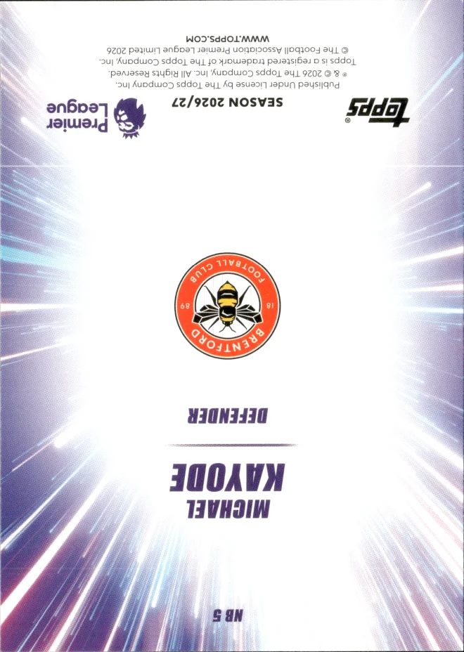 Michael Kayode card back