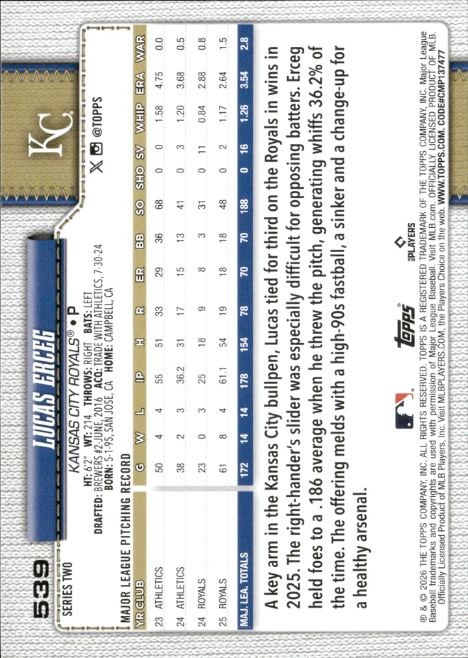 Lucas Erceg card back