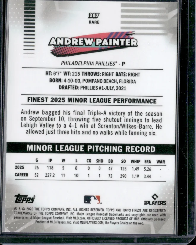 Andrew Painter card back