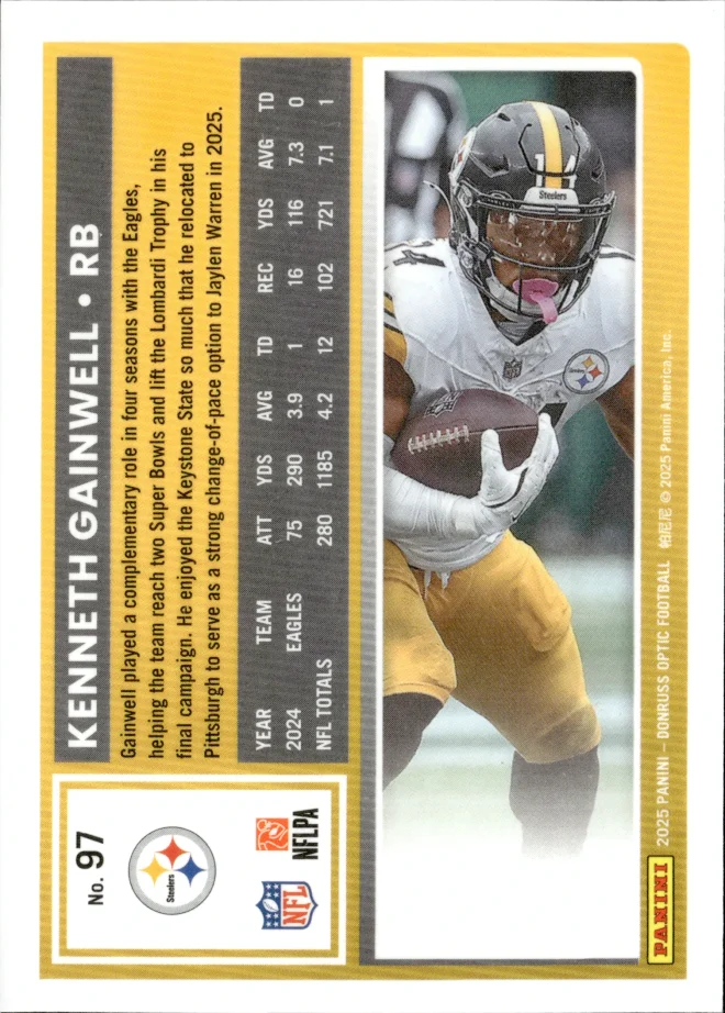 Kenneth Gainwell card back