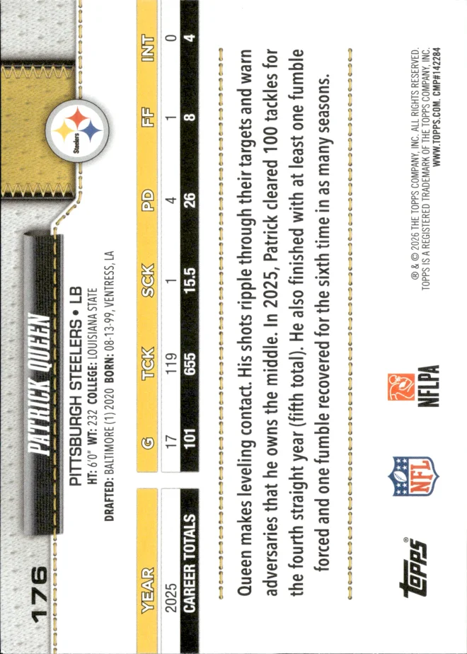Patrick Queen card back