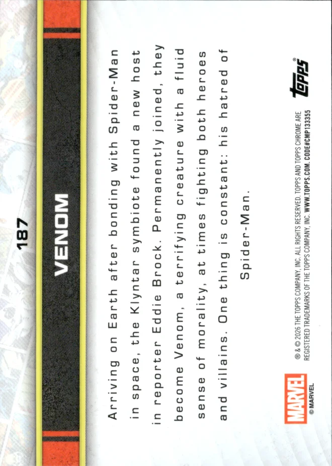 Venom card back