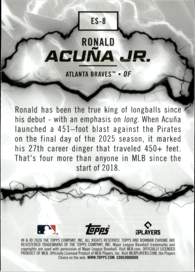 Ronald Acuña Jr. card back