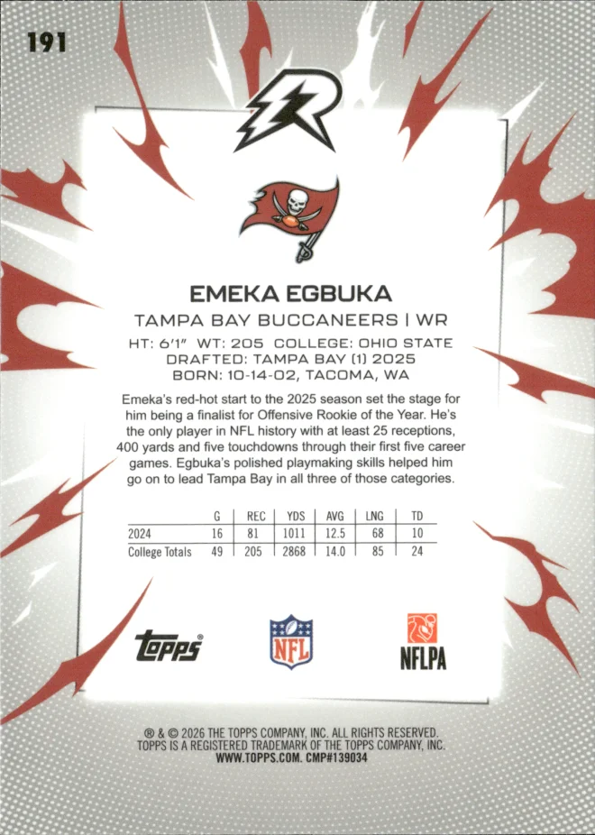 Emeka Egbuka card back