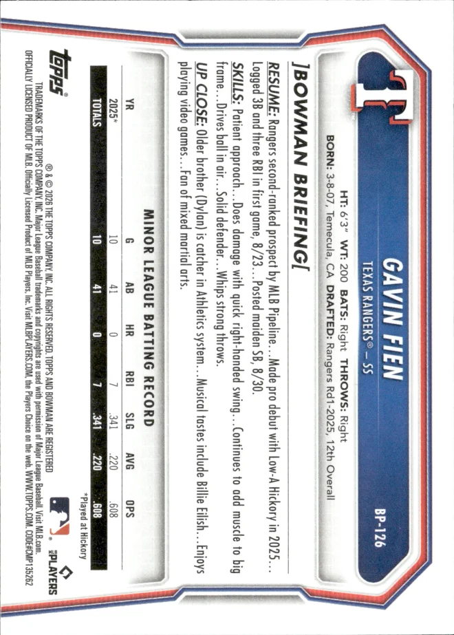 Gavin Fien card back