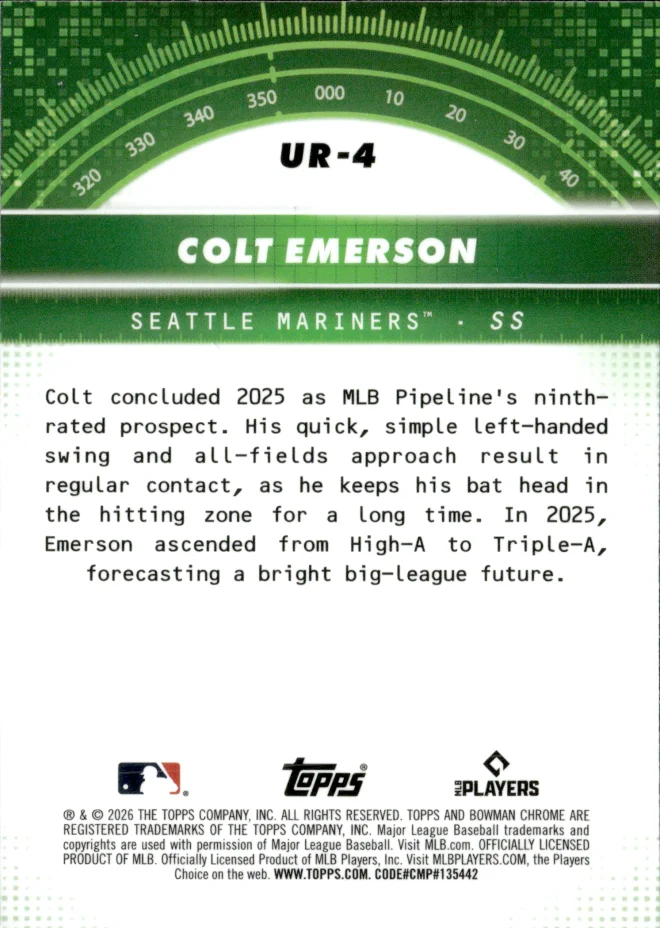 Colt Emerson card back