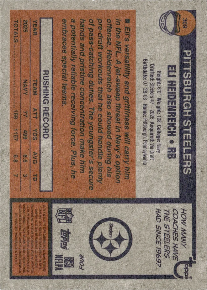 Eli Heidenreich card back