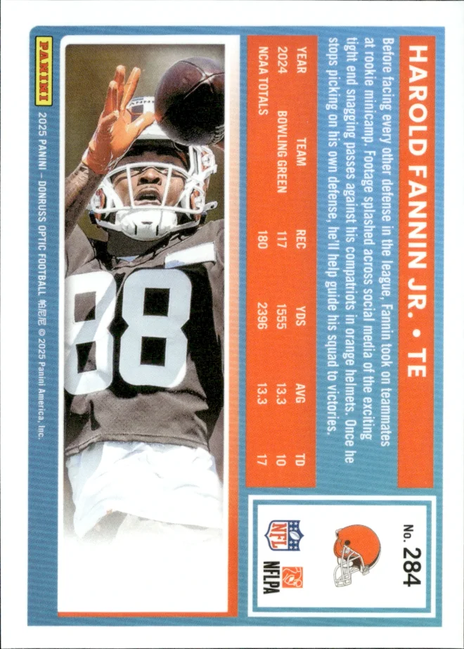 Harold Fannin Jr. card back