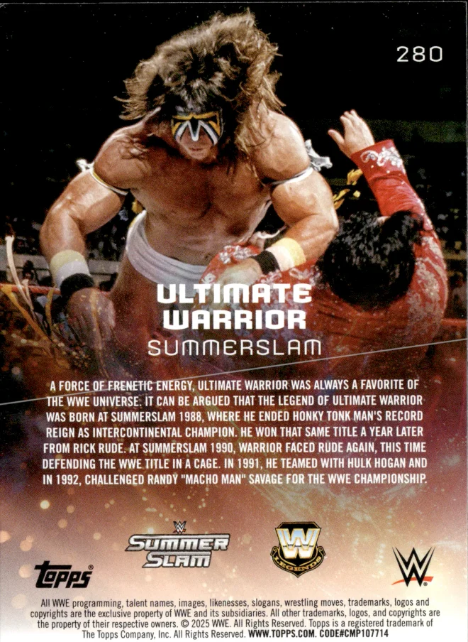 Ultimate Warrior card back