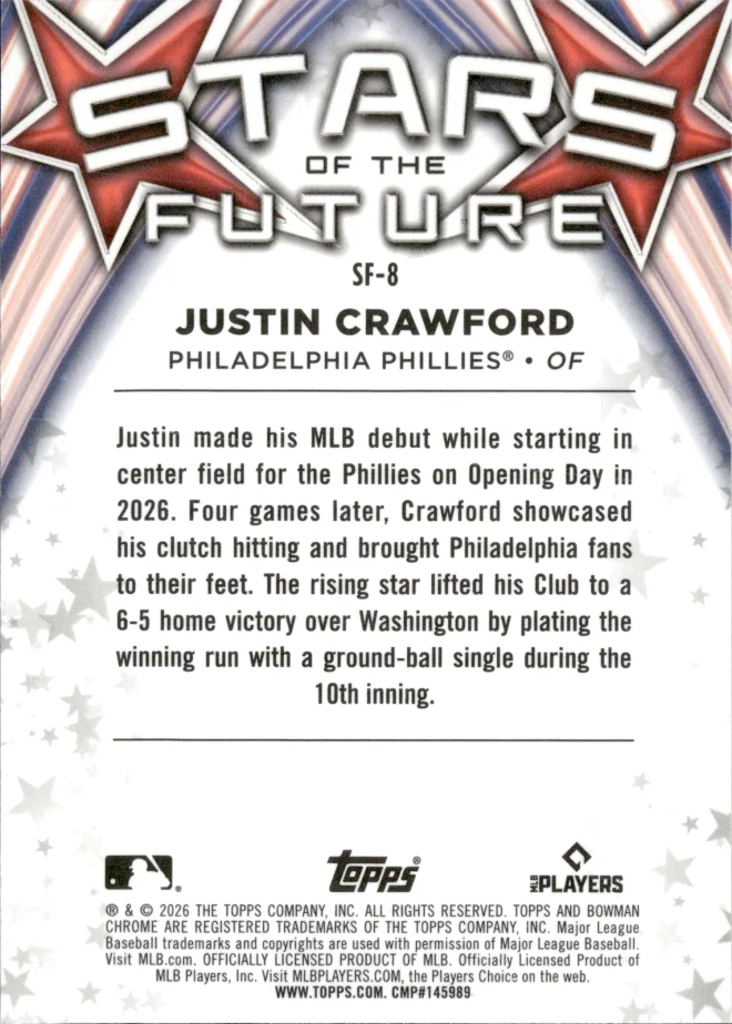 Justin Crawford card back