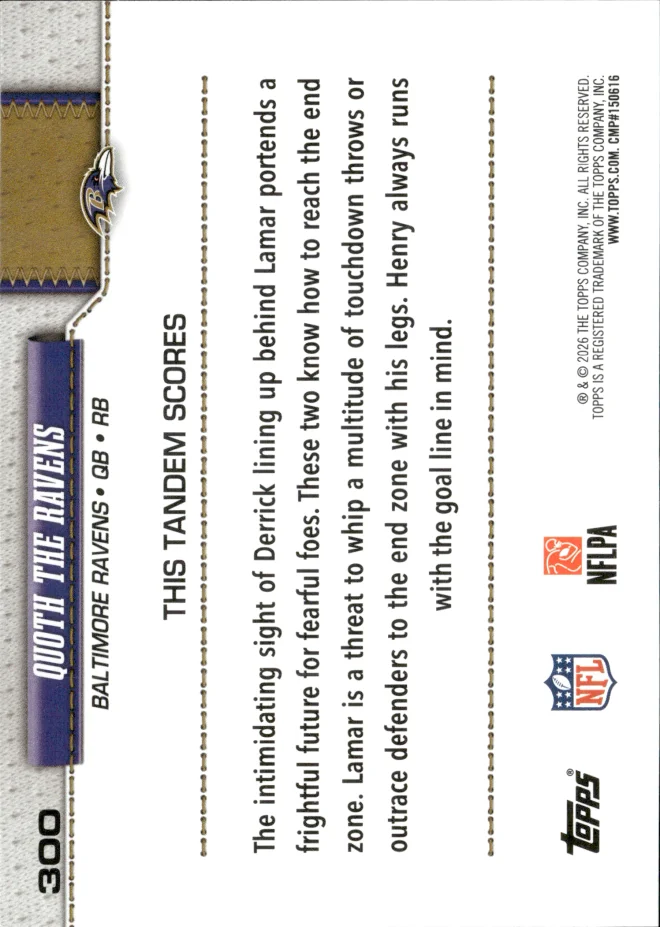 Quoth The Ravens card back