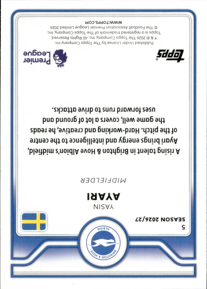Yasin Ayari card back