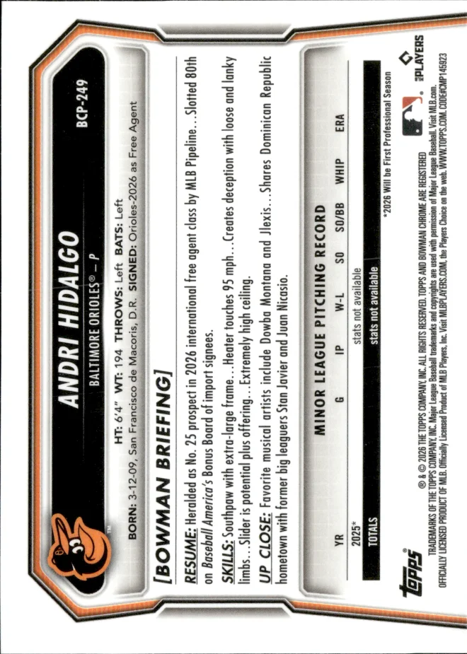 Andri Hidalgo card back