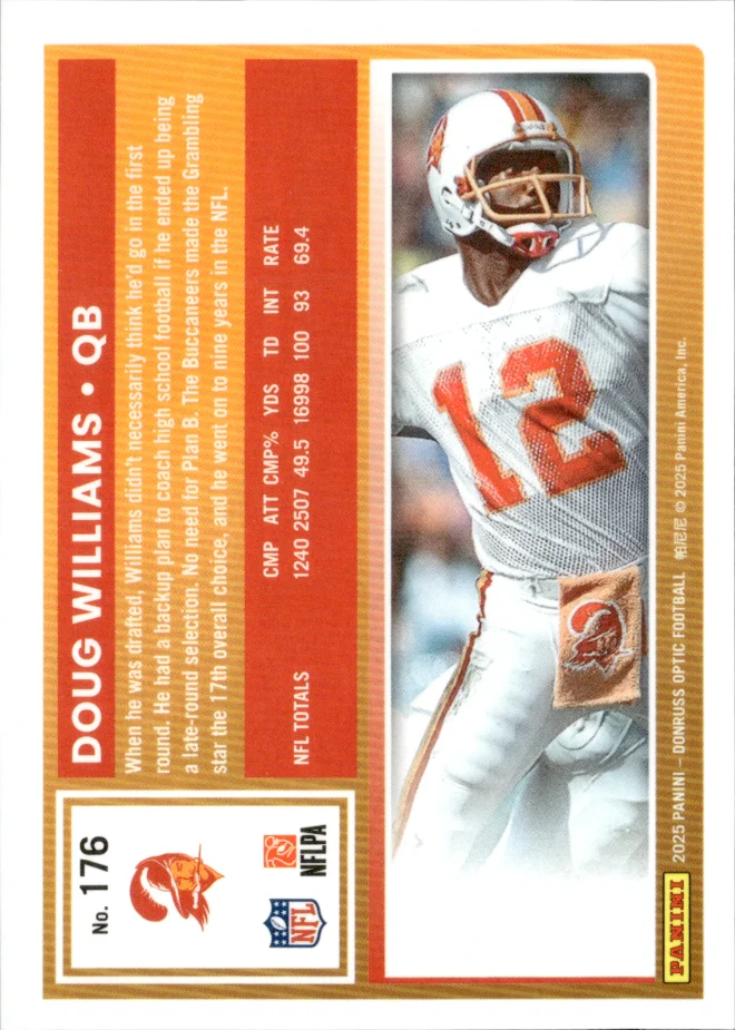 Doug Williams card back