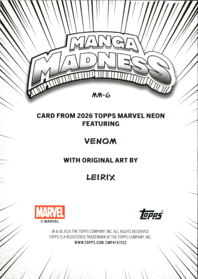 Venom card back