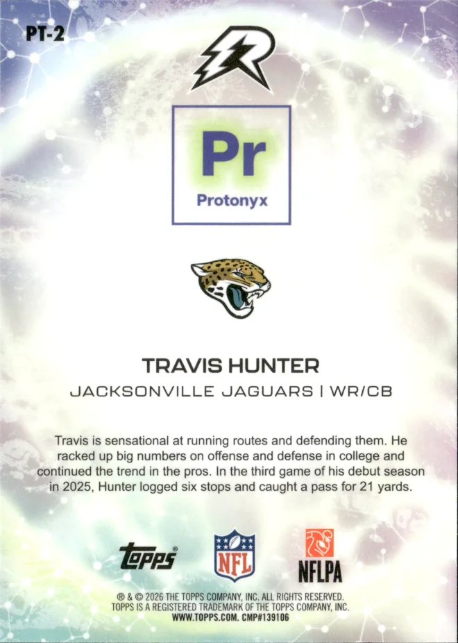 Travis Hunter card back